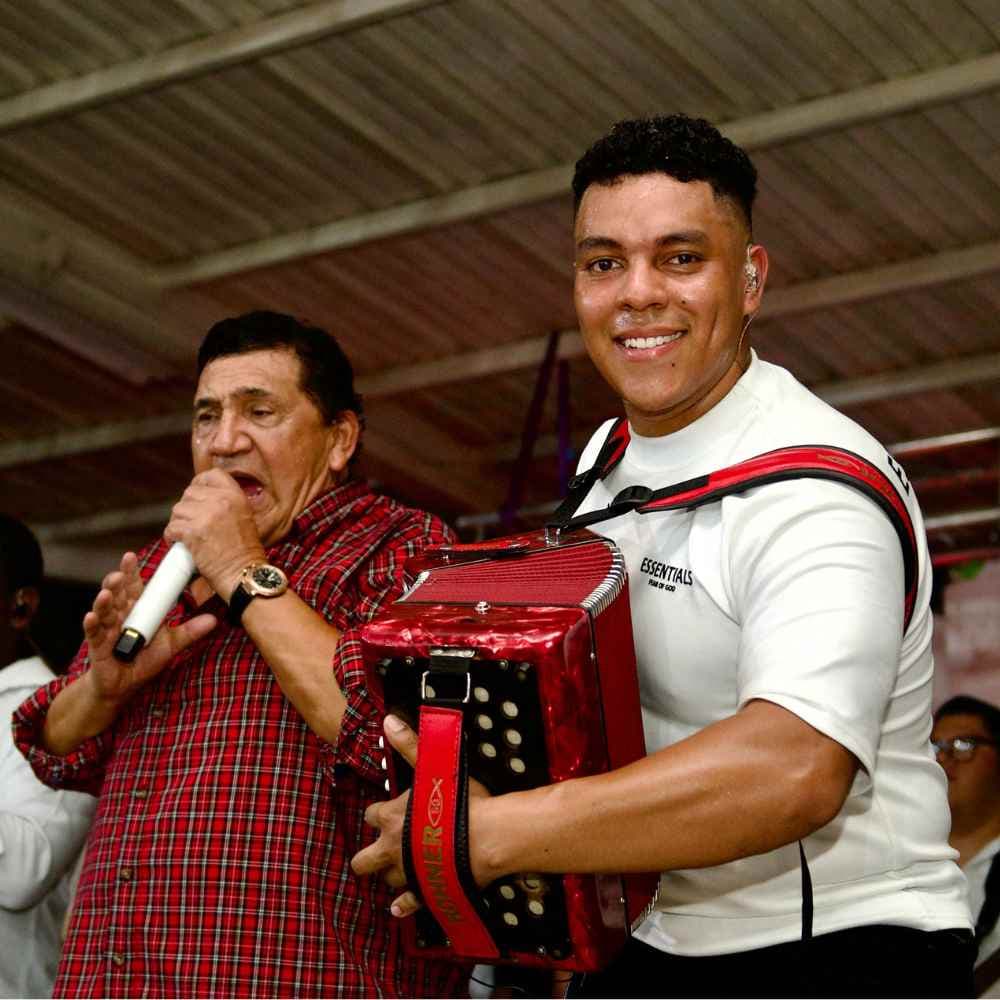 Jesús González con Poncho Zuleta